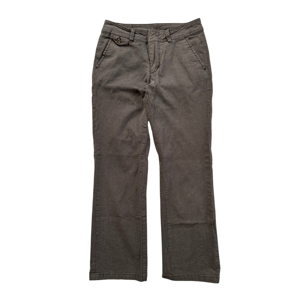 Jag Jeans Straight Leg Pants Women Size 10 Gray Herringbone Stretch Excellent